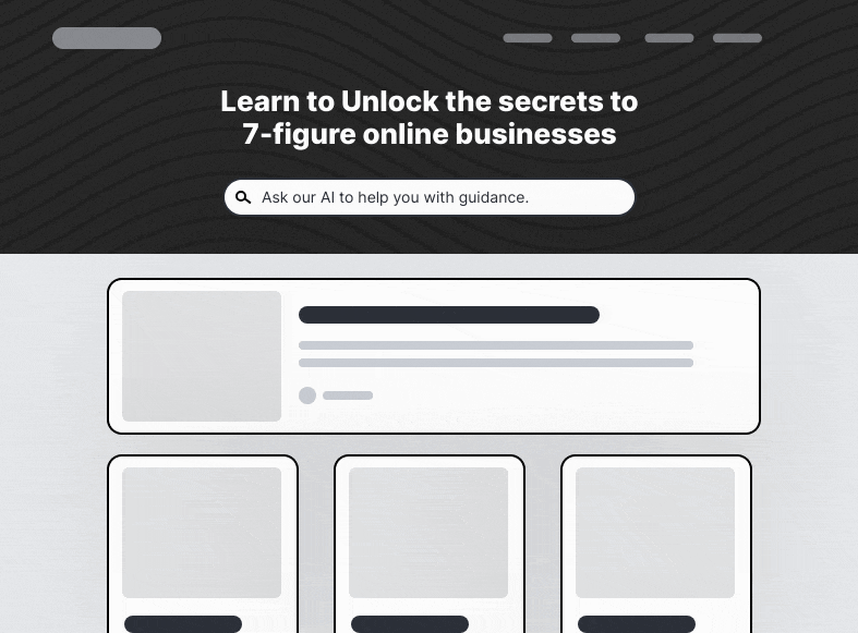 Blog interface demonstration